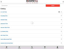 Tablet Screenshot of discounted-parts.com